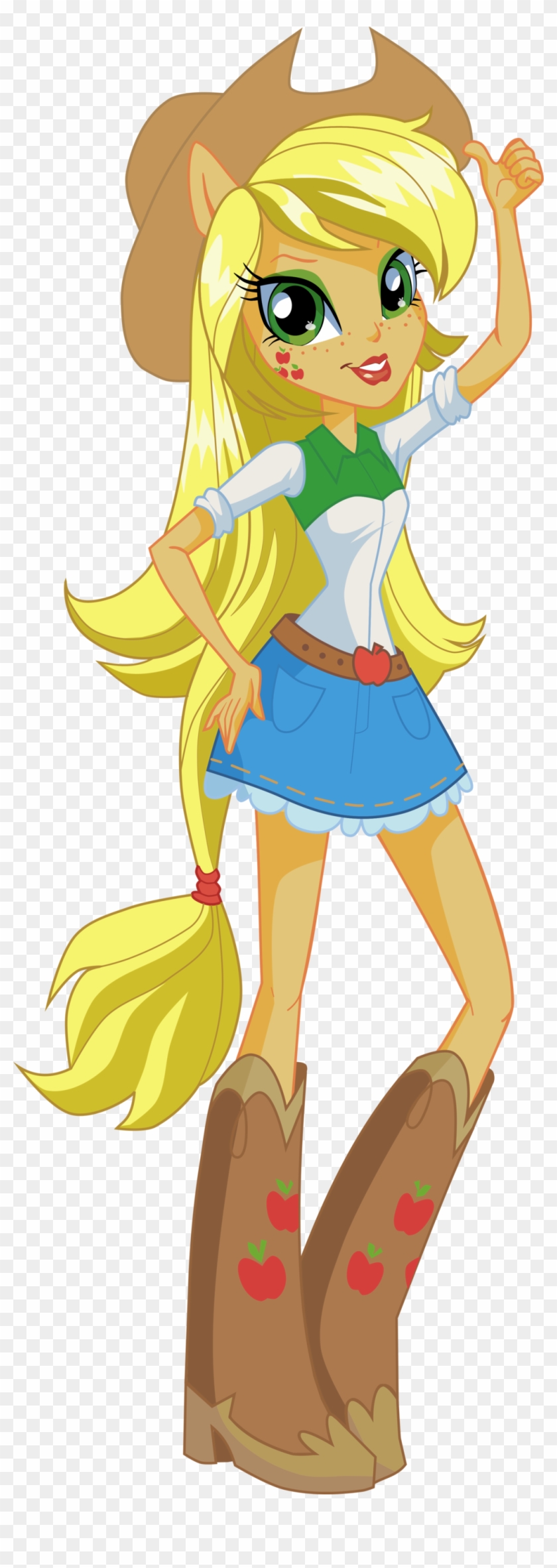 Vector Equestria Girls Box Apple Jack By Will290590 - Apple Jack Equestria Girl #770238