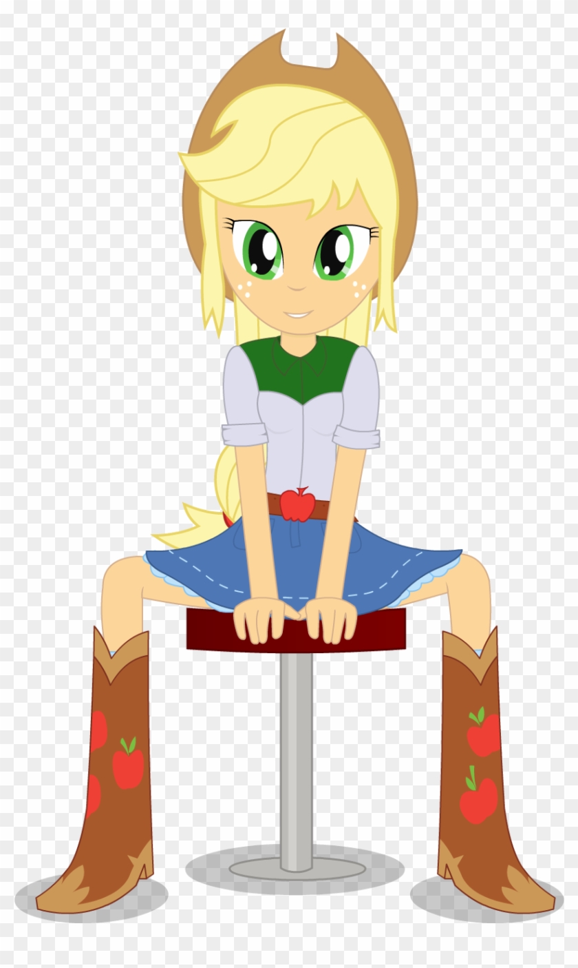 Negasun, Clothes, Denim Skirt, Equestria Girls, Safe, - Applejack #770371