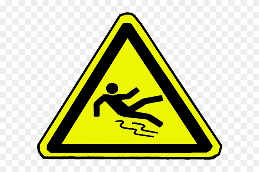 Caution Slippery Sign Png #770550