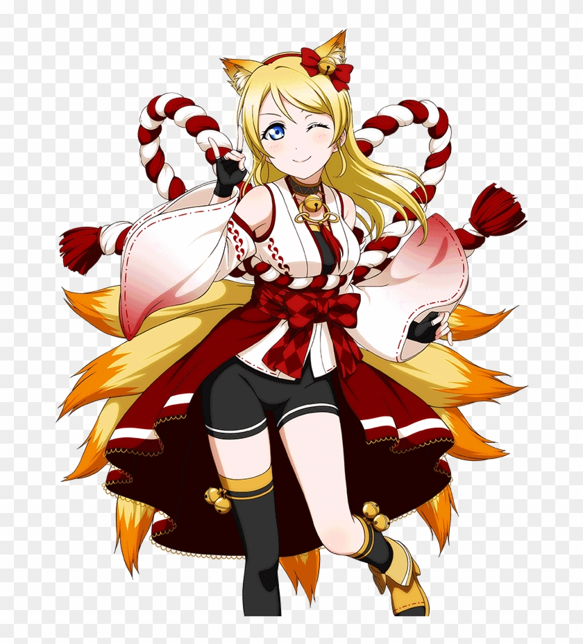 Love Live Eli Ayase Transparent Sr Event Card Kitsune - Card Love Live Event #770657