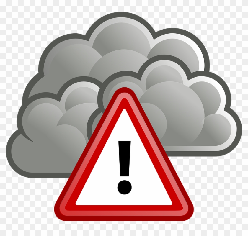 Clipart Of Storm, September And Extreme - Traffic Sign #770805
