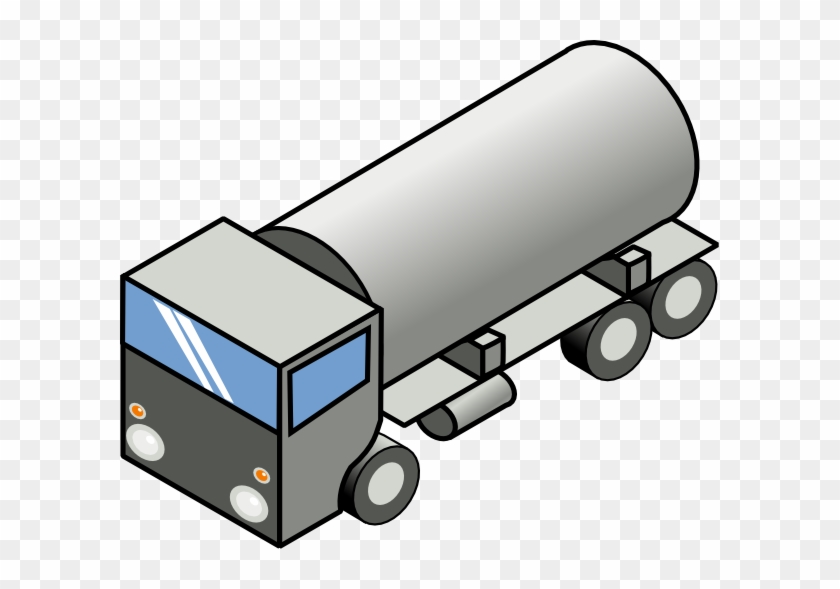 Clipart Of Tanks, Crude And Truck This Clipart Of Pickup - Tank Truck #770981