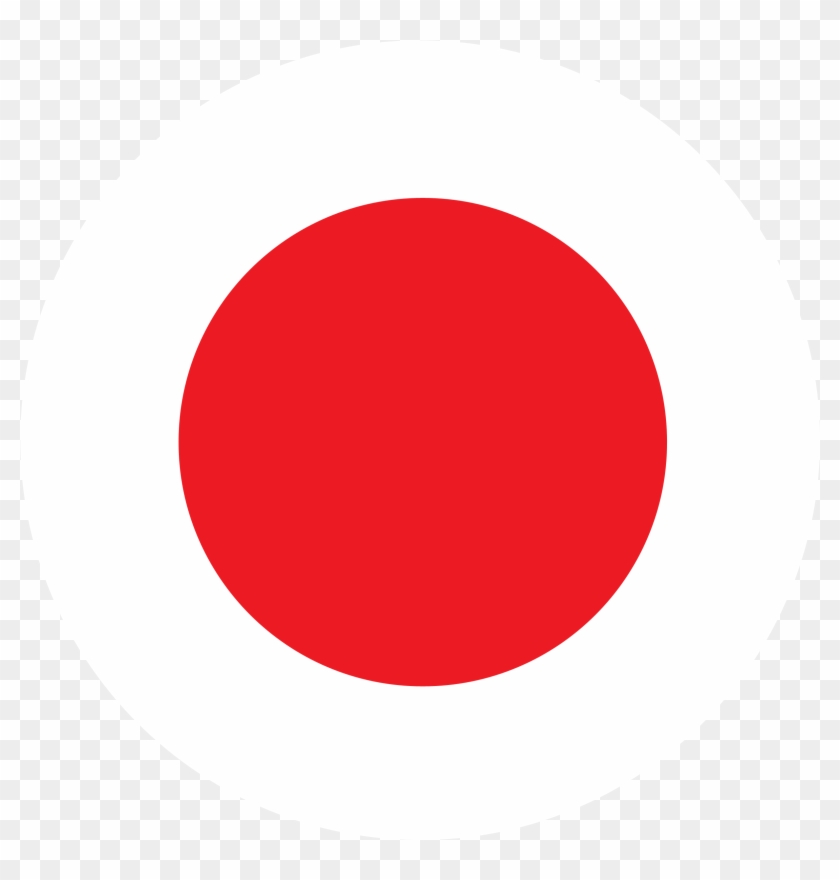 Flag Japanese Circle - Round Button #771097