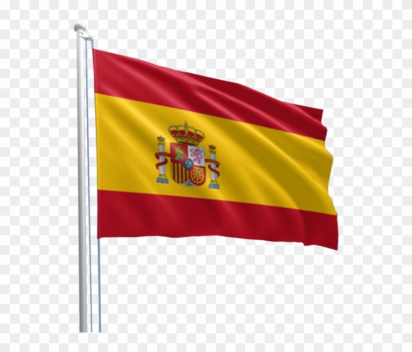 Spanish Flag On Pole Transparent Image - Spanish Flag On Pole #771226