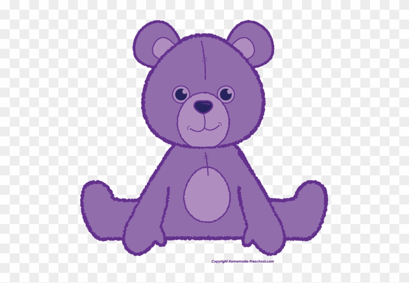 Click To Save Image - Purple Teddy Bear Clipart #771303