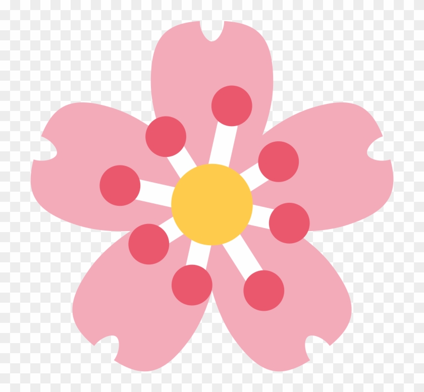 File - Twemoji 1f338 - Svg - Cherry Blossom Emoji Png #771462