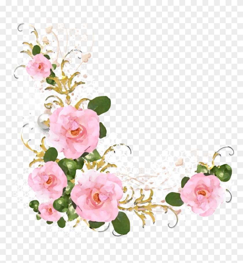 Png形式でダウンロード - Pink Roses Clipart Png #771481