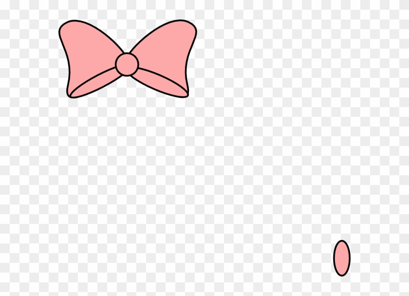 Pink Bow Black Trim Clip Art At Clker - Small Pink Bow Clipart #771697