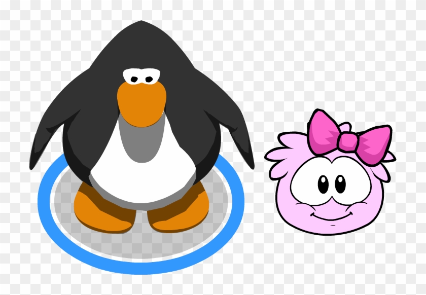 Pink Bow In-game - Club Penguin Brown Puffle #771758