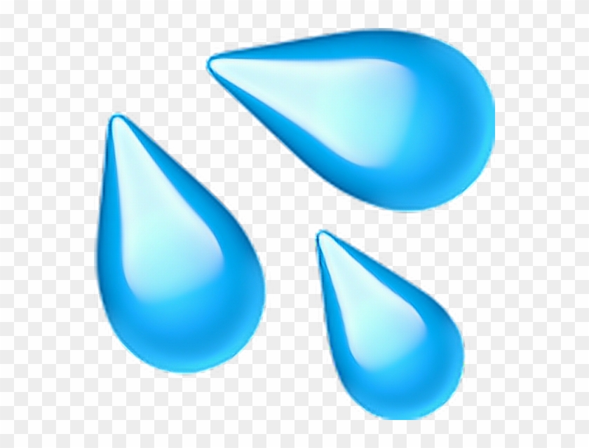 Waterdrops Sweatdrops Drops Water Emoji - Sweat Droplets Emoji #771838