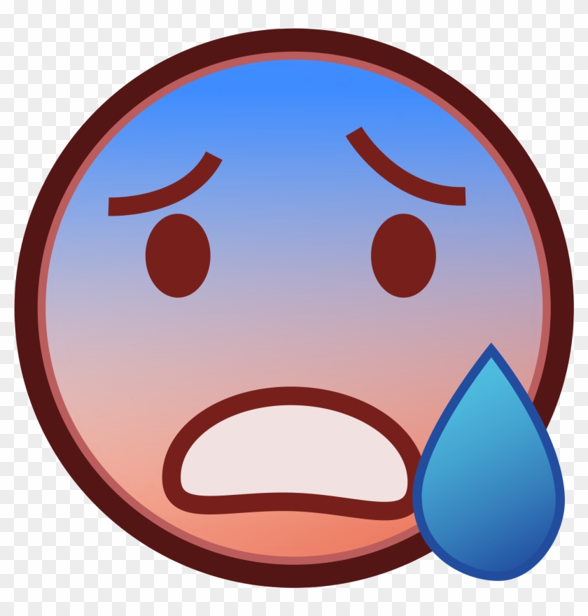 Sweat Emoji - Scared Sweat Emoji #771871