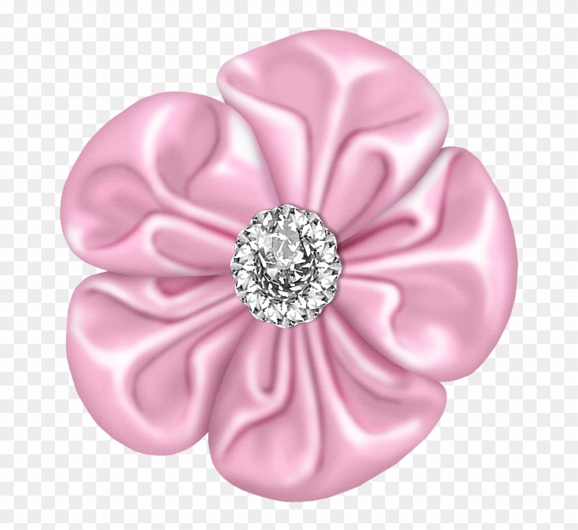 Light Pink Flower Bow With Diamond - صور شكر على المرور #772012