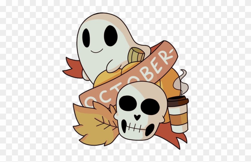 Design Orange Halloween Tattoo Skeletons Fall Autumn - Halloween Tumblr Png #772016