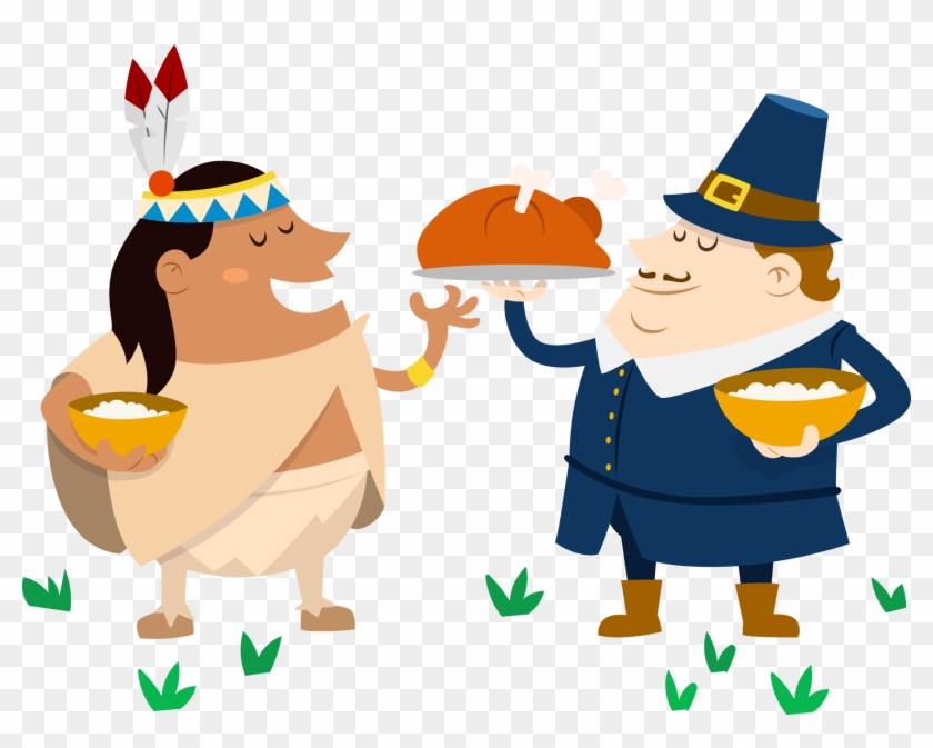 Thanksgiving Euclidean Vector Character - Dia De Accion De Gracias Animado #772018