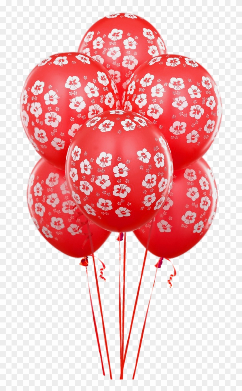 Transparent Red Balloons Clipart - Red And White Balloons #772037