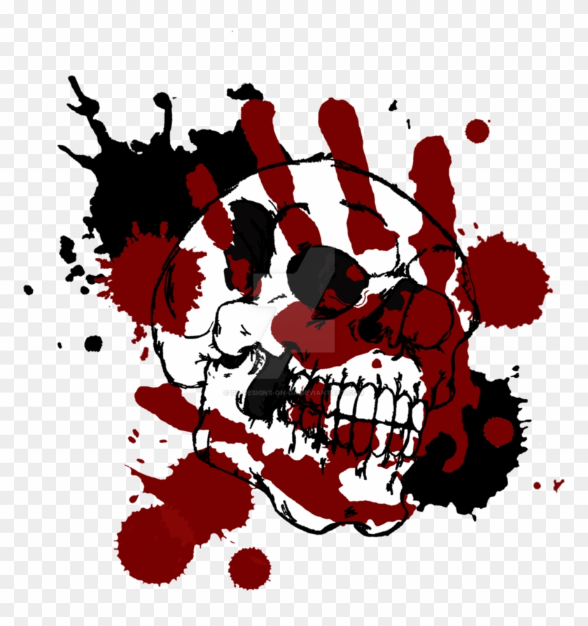 Bloody Skull Design By Ds Designs On Da - Black #772042