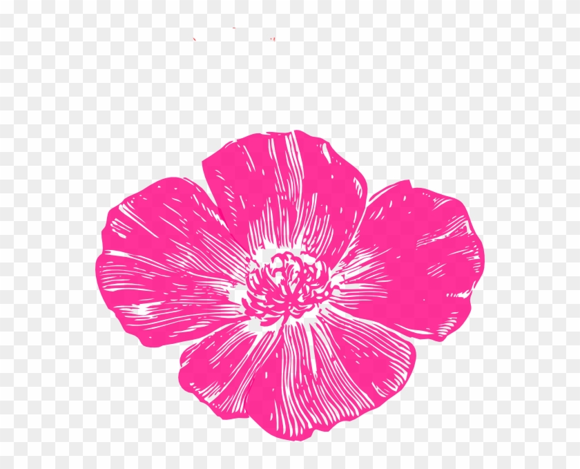 Pink Poppy Flower Clip Art #772055