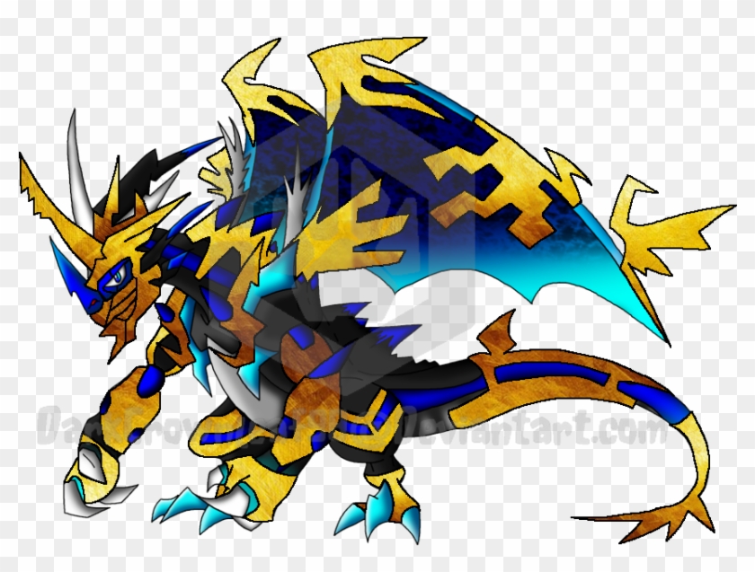 Mega Darky Golden Armor By Darkcrownleaf98 - Dragon #772097