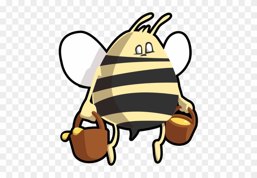Membawa Madu Lebah - Bee Carrying Honey Shower Curtain #772151