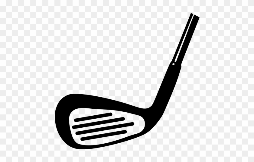 Golf Club Clip Art Black And White - Golf Club Vector #772204