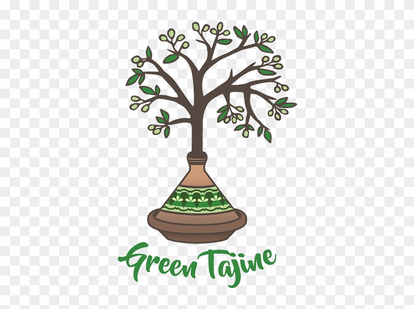 Green Tajine Logo Olive Tree - Business #772227