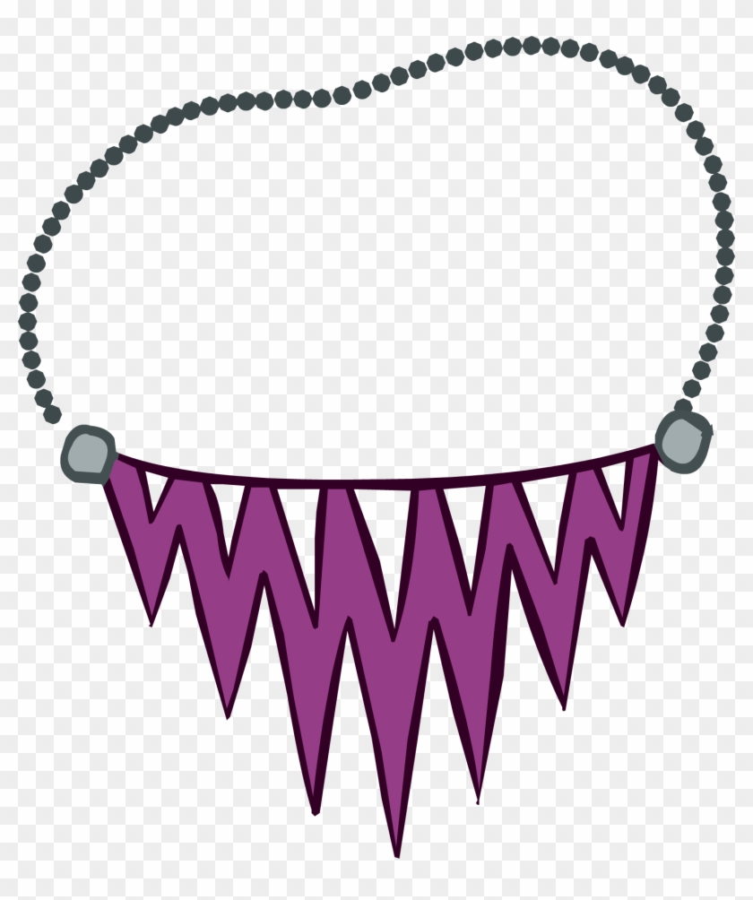 Jagged Purple Necklace - Legião De Maria #772438