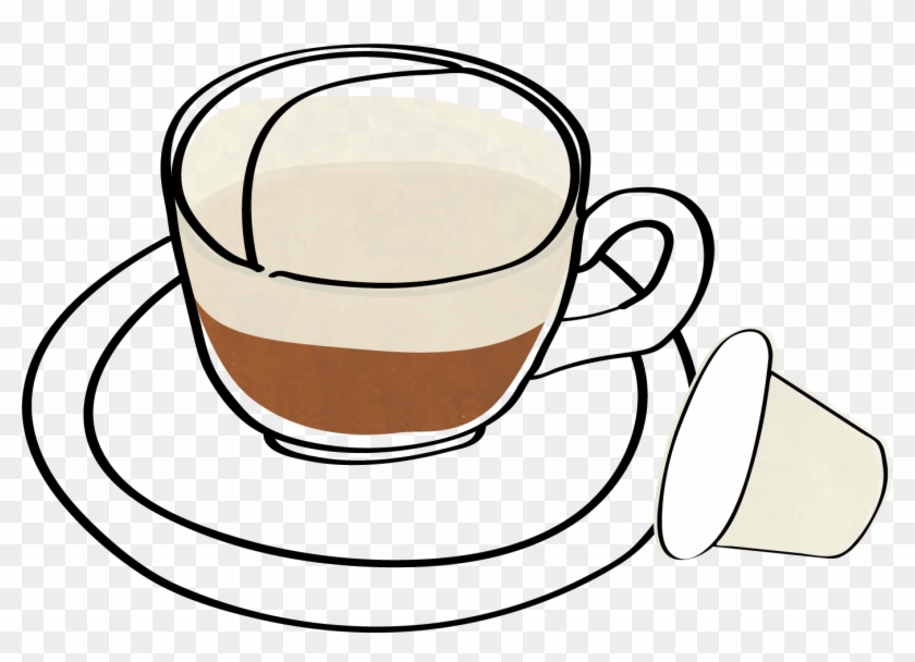 Caffe Latte Pods - Line Art #772433