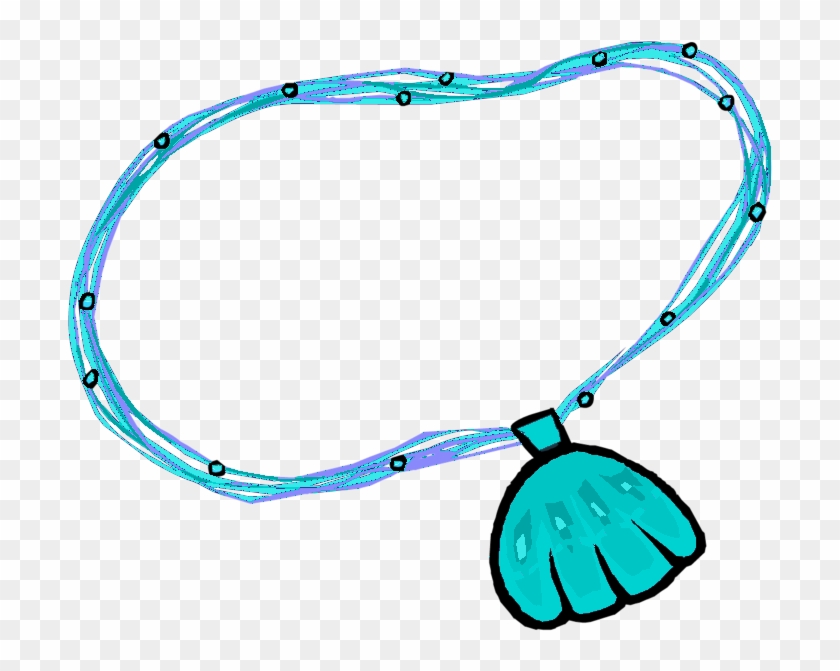 Aqua Shell Necklace - Aqua Shell Necklace #772472
