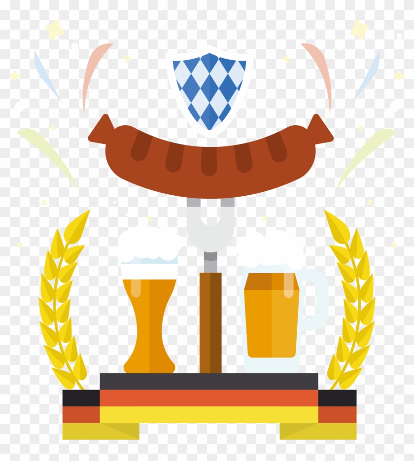 Oktoberfest Germany Beer German Cuisine Illustration - Oktoberfest Germany Beer German Cuisine Illustration #772586