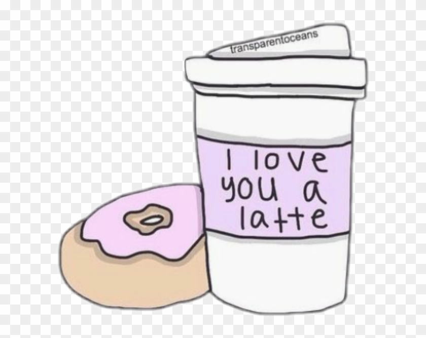 🍩latte Donut Aesthetic Tumblr Interesting Art Beach - Coffee #772511