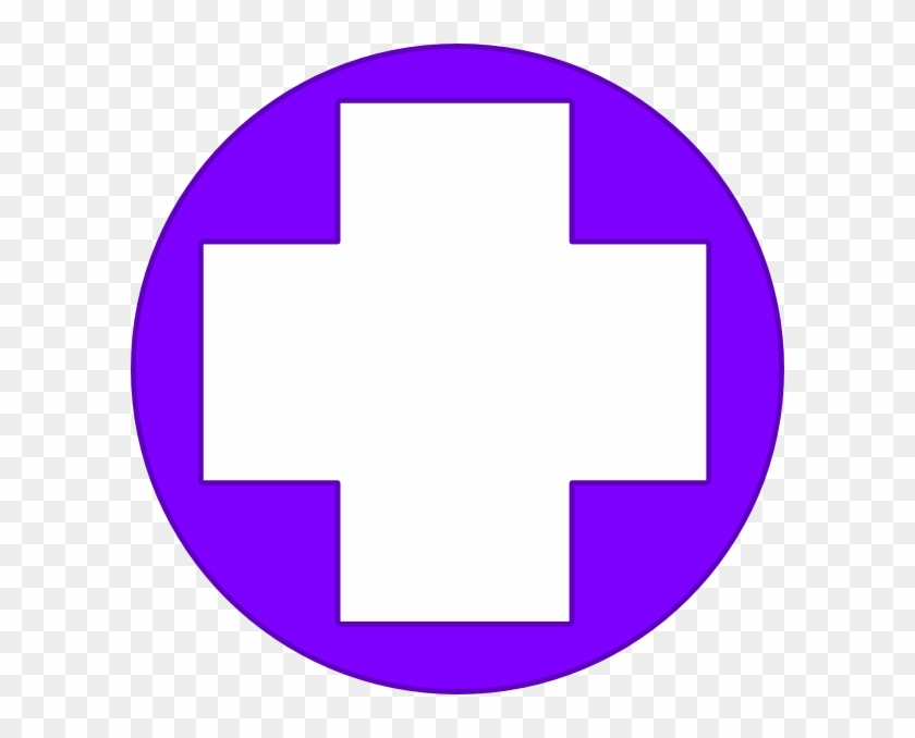 Purple Red Cross #772546