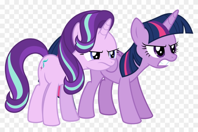 Mlpfim Pony Vector Inkscape The Times They Are A Changeling - Mlp Twilight And Starlight #772614