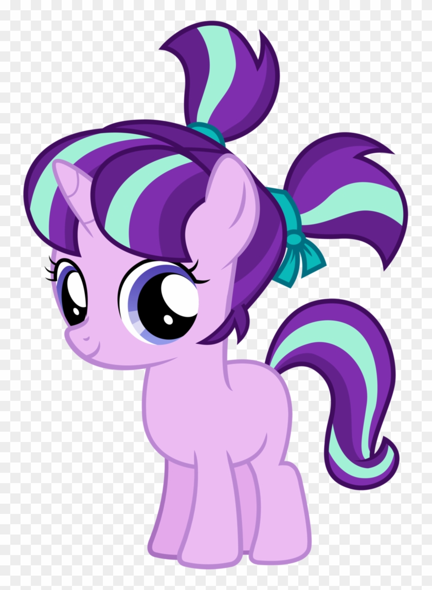 Starlight Glimmer Filly Happy Vector By Nsmah - My Little Pony Starlight Glimmer Filly #772627