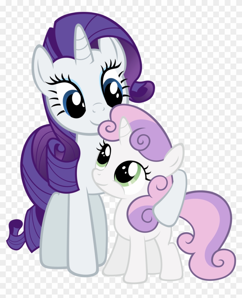 Rarity And Sweetie Bell Being Cute By Stabzor, Mlp - My Little Pony Rarity And Sweetie Belle #772680