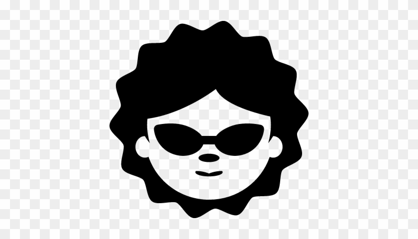 Woman Face With Sunglasses Vector - Woman #772784