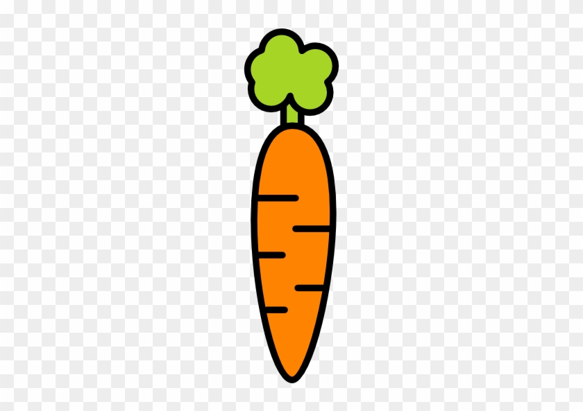 Carrot Free Icon - Healty Food Cartoon Png Transparent #772792