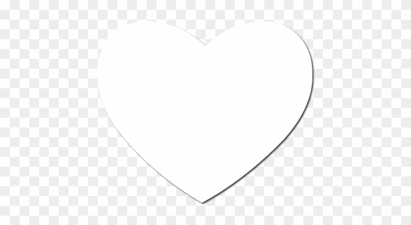 Heart Valentine Shaped Mousepad - Heart Icon Png White #772815