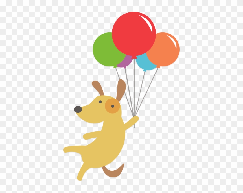 Dog Balloon - Dog With Balloons Cartoon #772872