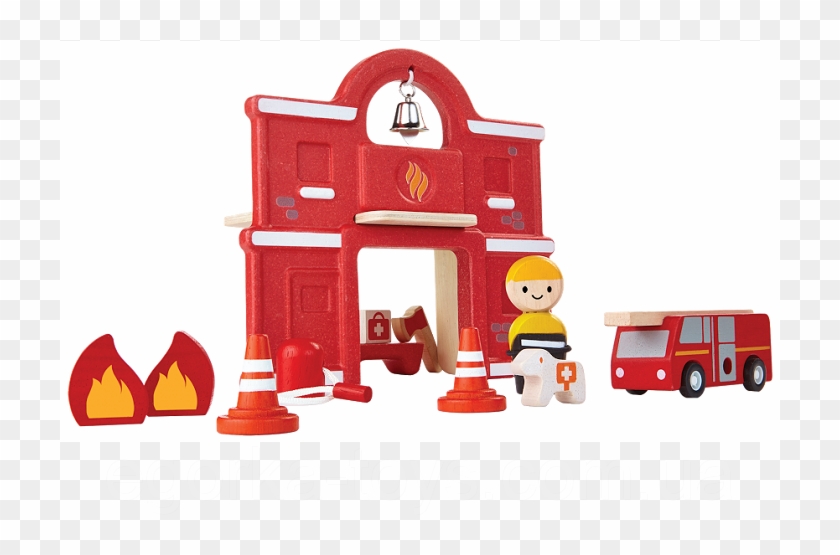 Деревянный Игровой Набор Plan Тoys Пожарная Часть - Plan Toys Fire Station #772912