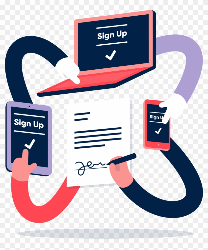 Sign Up Illustration - Sign In Illustration #773013