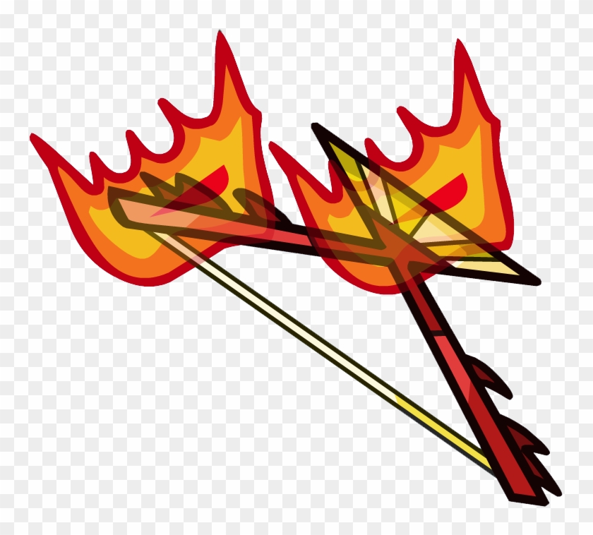 Flaming Needle Bow - Crypt Bow Of Fire Helmet Heroes #773085