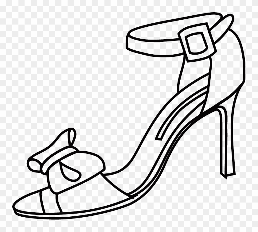 High Heeled Footwear Sandal Shoe Clip Art - Hình Vẽ Giày Cao Gót #773101