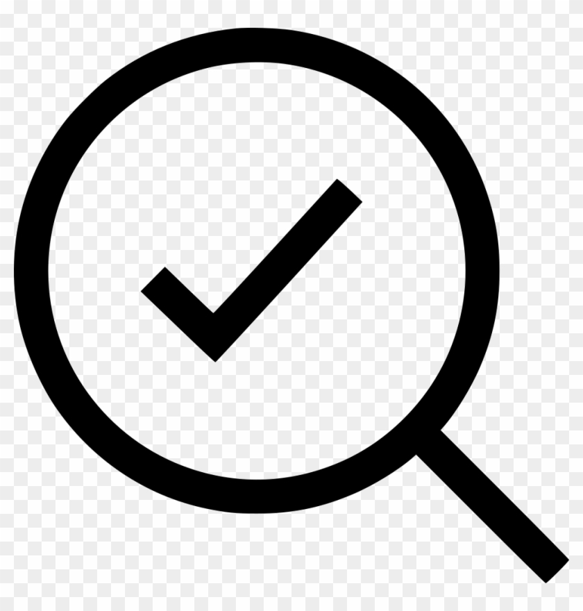 Check Mark Ok Approved Good Magnifier Look Find Comments - Icon #773172
