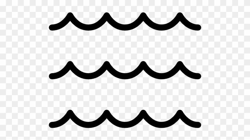 Travel Sea Waves Icon - Wave Black And White #773239