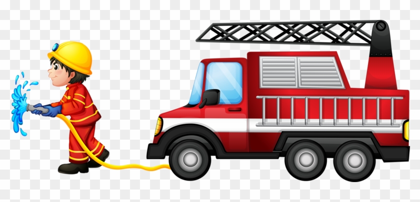 Fire Engine Firefighter Fire Station Royalty-free Clip - Fire Engine Firefighter Fire Station Royalty-free Clip #773260