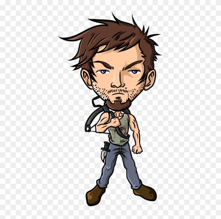 Daryl Dixon The Walking Dead Chibi By Cromarlimo-d5wfdyb - Walking Dead Cartoon Daryl #773356