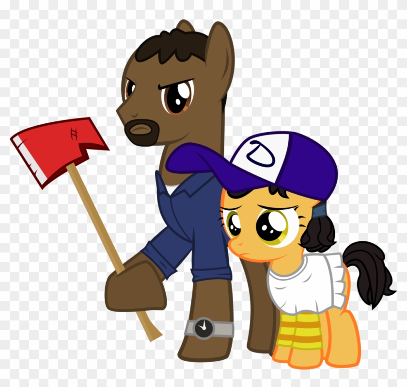 Lee And Clementine By Xenoneal - Walking Dead Clementine Mlp #773390