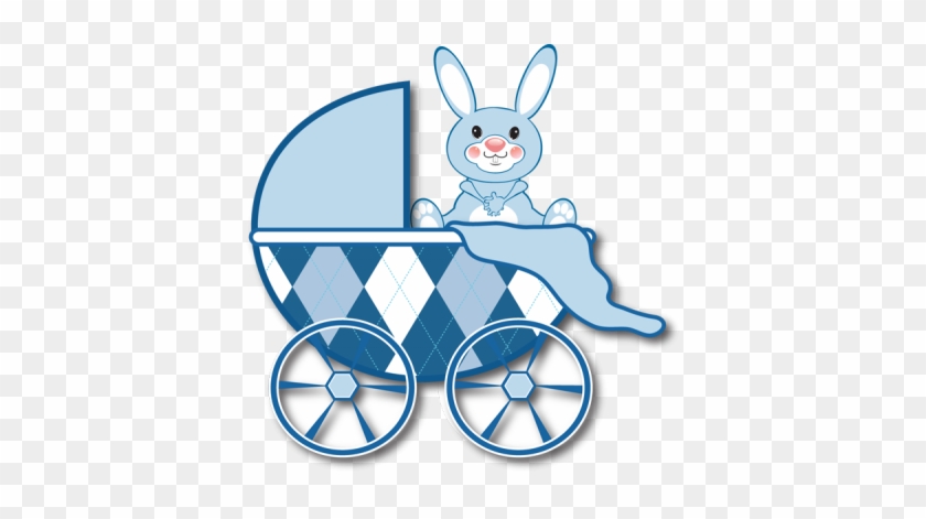 Free Clip Art For Birth Announcements Blue Baby Carriage - Baby Stroller Clipart Blue #774014