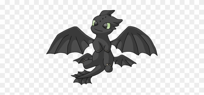 Baby Night Fury By Skipper2820 - Httyd Baby Night Fury #774250