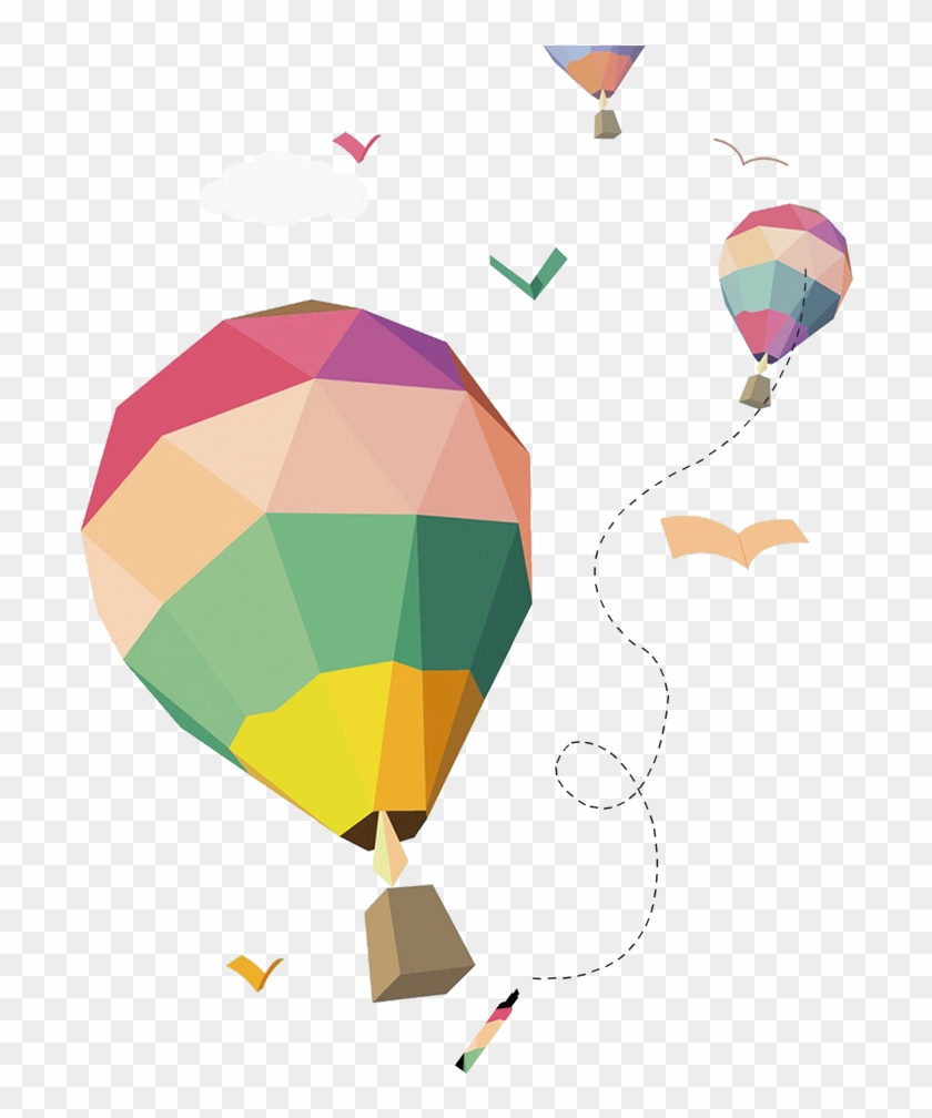 Color Mosaic Hot Air Balloon - Color Mosaic Hot Air Balloon #774390